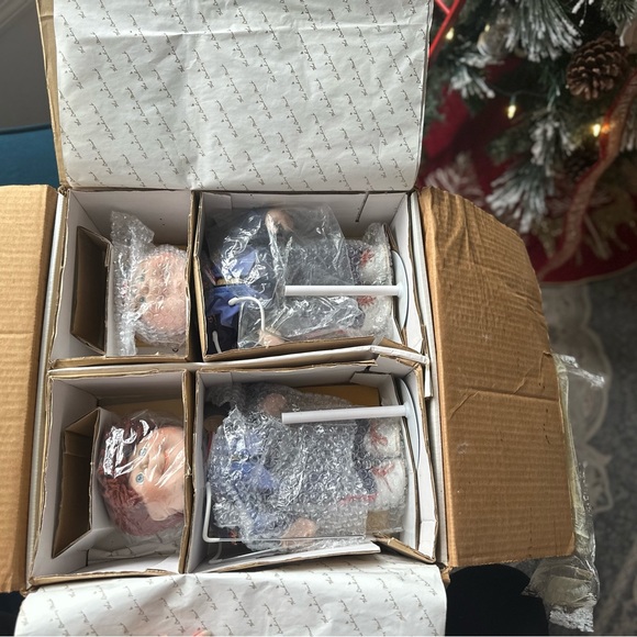 The Danbury Mint Porcelain Collector 1996 Olympics Cabbage Patch Kids Dolls - Picture 9 of 9